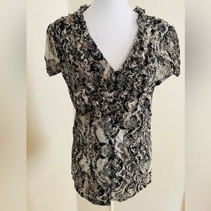 INC animal print blouse New with tags